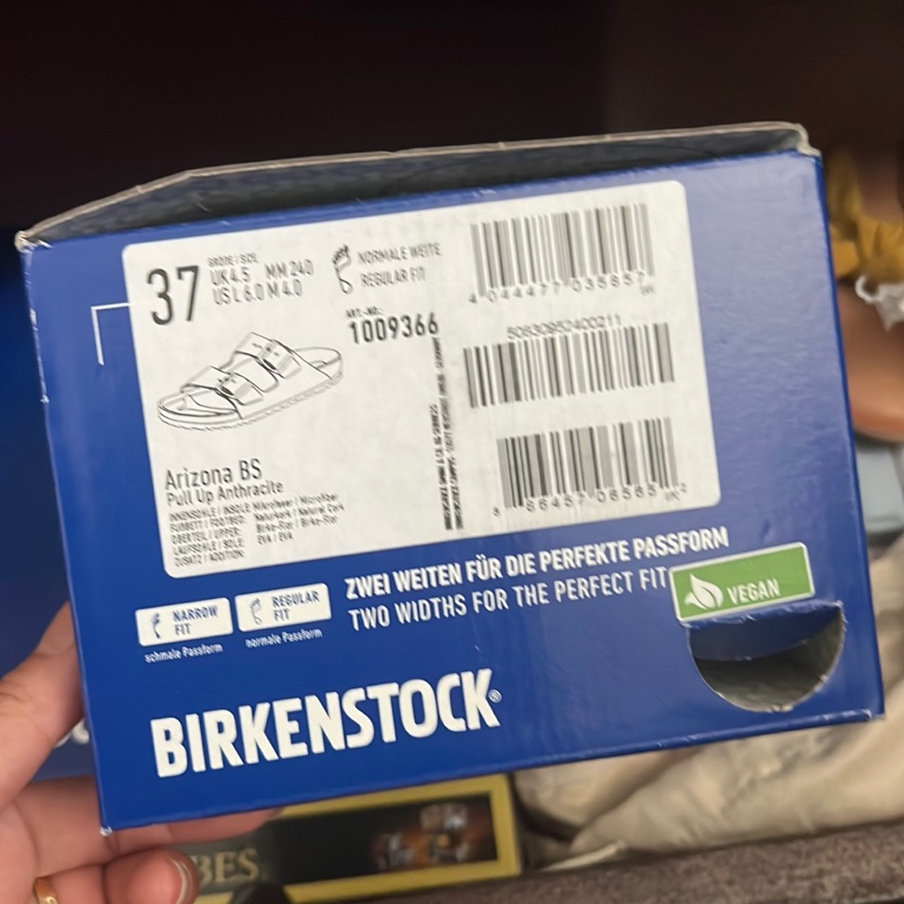NWB Birkenstock Arizona gray size 37 - Picture 3 of 6